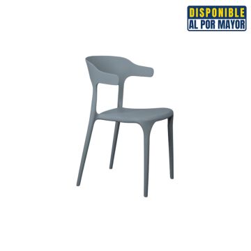 Silla plastica napoles gris...